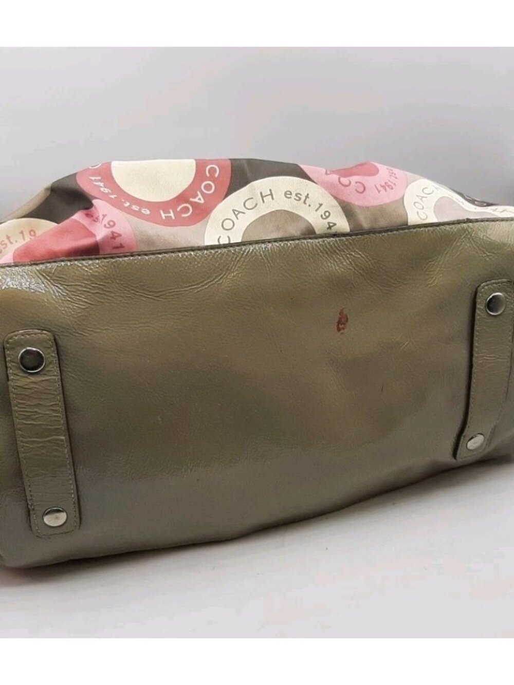 Womans Coach Purse F-15448 Satchel Handbag Pockets Label READ - Picture 6 of 13